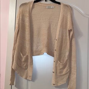Abercrombie kids beige cardigan